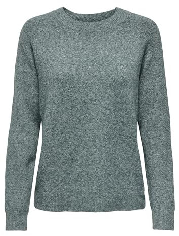 ONLY Damen Pullover Strickpullover ONLRICA Life 15204279, Sea Moss,M