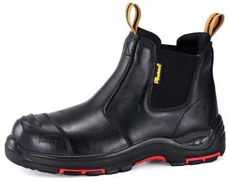 SAFEYEAR Water Resistant Safety Work Boots [CE Certified] - 8025 Free Sock S3 Site Safety Shoes with Lightweight