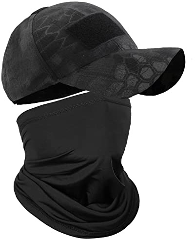 Jarseila Camo baseballkeps för män med ansiktsmasker, militärkeps, baseballkeps, herr, bomull, armékeps, bomull, militär, keps, baseballkeps, Ormmönster svart, one size