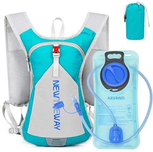 Arvano Mochila Hidratacion con Bolsa Hidratación para Hombre Mujer, Ligera Chaleco Hidratacion Trail Running, Pequeña Mochila Agua para Senderismo, Bicicleta, Ciclismo, MTB, Correr, Maratón, Esquí