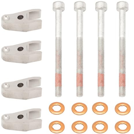 FanPaYY Set of 4 Fuel Injector Holder Cylinder Screw Sealing Ring 6110170139 for W202 W203 W204 W164 W169 W639 Sprinter 906 W903, Nozzle Holder Injector Cylinder Screw A6110170139