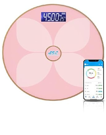 Pèse-personne numérique impédance, connexion Bluetooth, capteur de précision, professionnel, ultra mince, verre trempé, écran LCD, max 180 kg