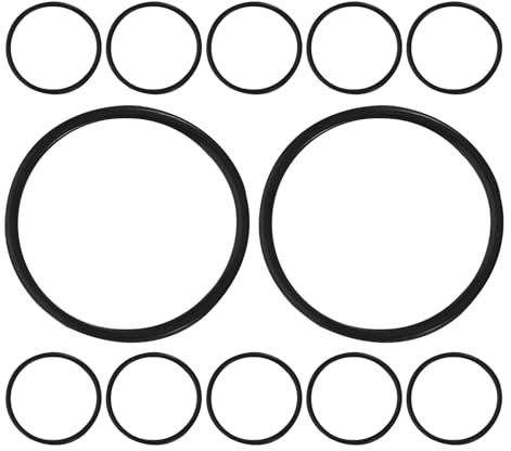 WEKADRIN 12 Elastici Antiurto per Microfono a Condensatore 1,3 Anelli in Gomma Ammortizzanti, Supporto Antivibrazioni Compatibile per Staffe da Scrivania, Fissaggio Stabile