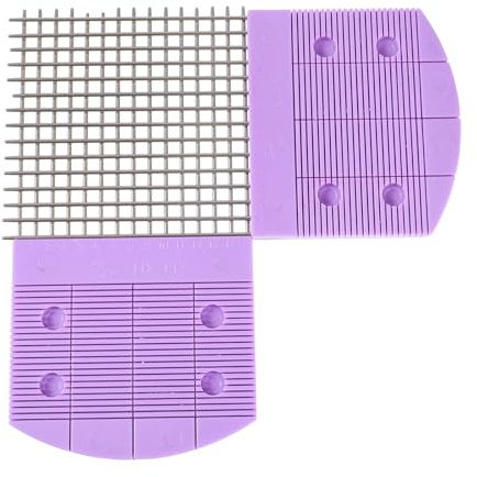 FOMIYES 2 Pezzi Pettini per Quilling in Acciaio Inox Manico Plastico, Strumenti per Tessitura e Arricciatura Carta, Accessori Fai da Te per Decorazioni Floreali e FESTIVITÀ