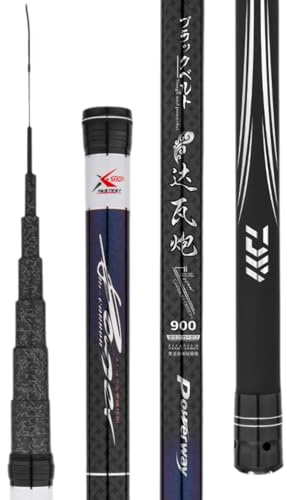 TUJISEK Ultra Lange Carbon Angelruten 8m-15m Langer Abschnitt Handrute karpfenrute Teleskoprute Teleskop Angelrute Stipprute Geeignet FüR FlüSse Seen Und Ozeane(16m)