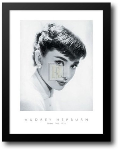 Audrey Hepburn - Screen Test, c.1955 16x20 Framed Art Print by Hulton, Sir Edward