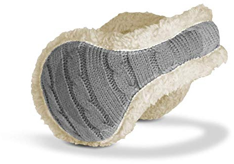180s Degrees Women's Cable Knit Behind The Head Ear Warmer (Gray)