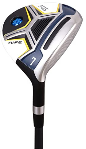 Rife 812s Offset 7 Wood Golf Club, Right Handed Senior Flex with Men's Senior Size Black Pro Velvet Grips
