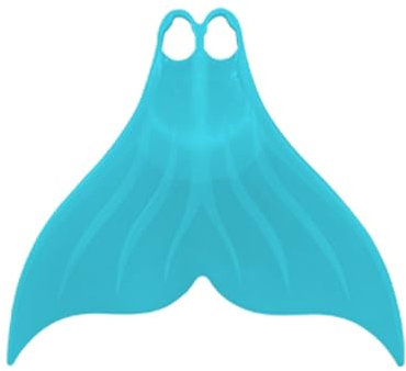 FINS Mermaid Swim Monofin for Snorkeling Diving Swimming Flippers Adult Men Womens (Large, Blue)