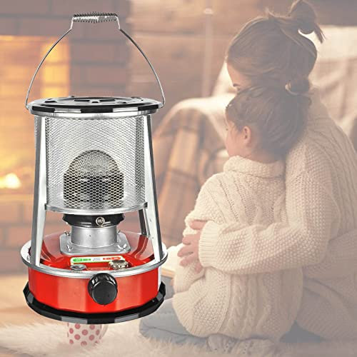 Vendics Chauffage Domestique Réchaud À Kérosène Sans Électricité Réchauffeur D'Huile 4,6 L-Rouge/6L-Blanc Chauffages De Camping 2 En 1 Brûleur Pour Intérieur Extérieur Chauffage Efficace Cuisson/4.6