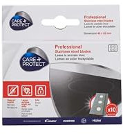 CARE+PROTECT Lot de 10 Lames pour Grattoir de Nettoyage pour Plaques Vitrocéramiques et à Induction - ne Rayent pas - Laisse les Surfaces Brillantes et Eclatantes - Sûres