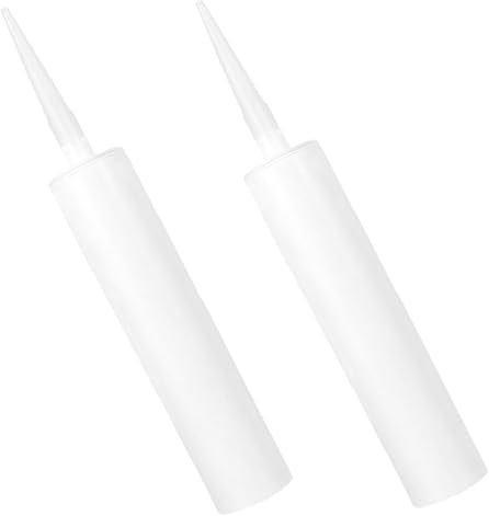 2 Pièces Tuyau Vide Scellant Pour Carreaux Cartouche De Calfeutrage Rechargeable Cartouche De Silicone Vide Dissolvant De Mastic De Silicone Remplissage Mastic En Plastique