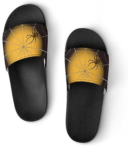 Lurnise Pantoufles Pour Femmes Araignée Sandales De Douche Pantoufles De Salle De Bain Pour Hommes