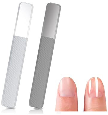 DRMODE Upgraded Nagelpolierer Set - Nano Glasfeile für Nagelglanz - Premium Nagelfeile für Naturnägel mit Etui