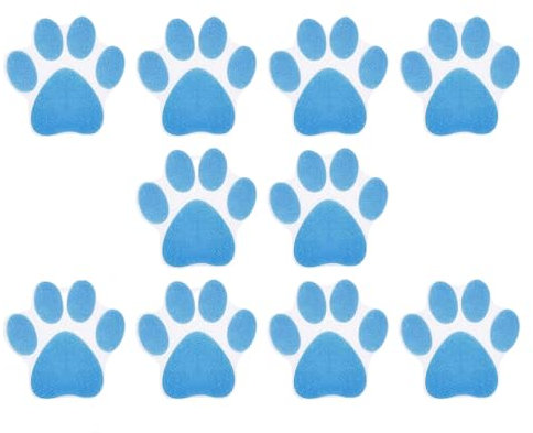 Adesivo Antiscivolo Zampa Stampa,Adesivi per Vasca Antiscivolo 10 Pezzi Vasca Adesivi Decalcomanie Anti-scivolo Applicazioni per Vasca da Bagno, Scale, Bagno con Doccia e Altre Superfici Scivolose