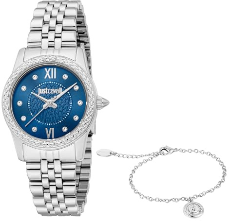 Just Cavalli Femmes Analogique Quartz Montre avec Bracelet en Acier Inoxydable JC1L360M0045