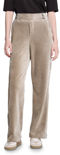 Street One Studio 3716692 Pantalon en Velours côtelé pour Femme, Marron Tan Brown, 38W / 30L