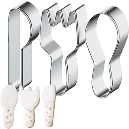 Alimentos anillos de postre moldes para mousse | 3 piezas acero inoxidable diente diseño cortador de diseño de dientes, anillos para pasteles, pasteles, postres, familia, colegas, hogar, interior y