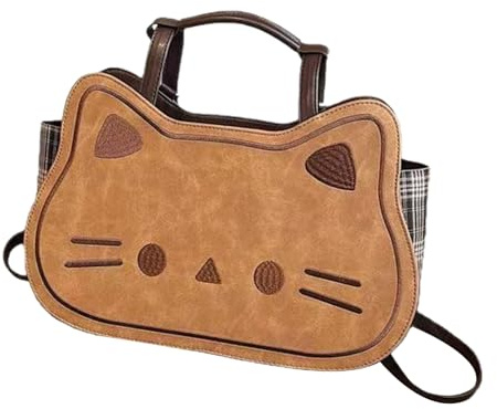 Tioheam Bolso De Hombro Fabricado En Cuero | Mochila De Estilo Gatito - Bolso De Grande - Para Mujeres Niñas Damas Mamá Trabajo Compras Viaje Escuela Universidad Reunión Fiesta