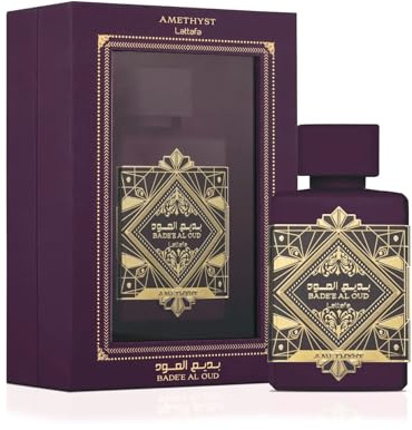 Badee Al Oud Amethyst Eau de Parfum 100ml, Rose, Vanilla & Oud Luxury Unisex Fragrance