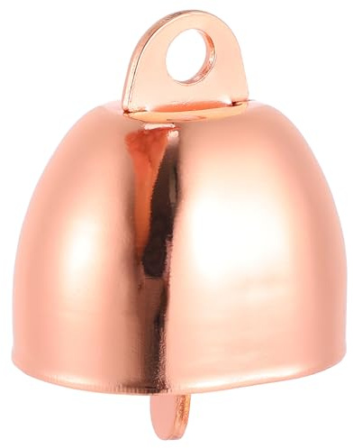 FOMIYES Campanelli Antifurto in Ferro Rosa per Pecore e Cavalli, Campanelli per Bestiame Leggeri e Decorativi, Accessori Pascolo per Fattoria e Ranch, Ciondolo Campanella per Collari