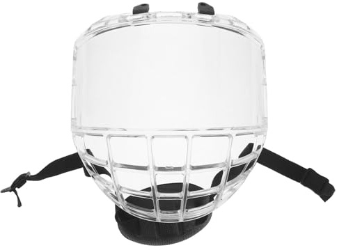 TOMETURE 1 Juego de Visera Transparente para Casco de Hockey, Resistente a arañazos, para Hombres y Mujeres, Protector Facial antirreflejo para Deportes de Invierno.