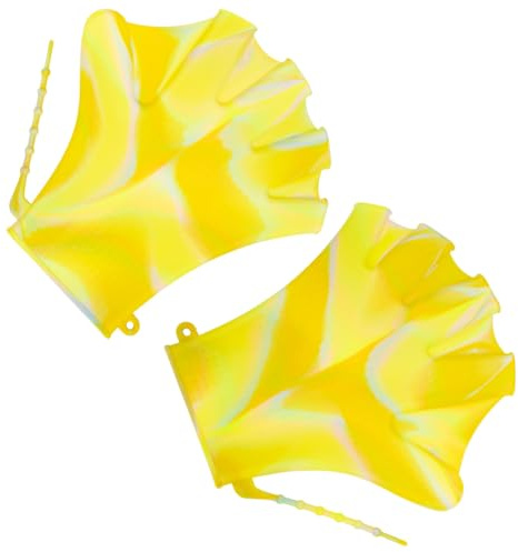Sewroro Guantes de Natación y Protección de Silicona Resistentes al Agua Paletas Ajustables para Hombre y Mujer para Entrenamiento en Clases de Fitness Acuático
