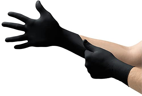 Ansell MICROFLEX Onyx N64 Disposable Nitrile Gloves, LG, Case of 1000