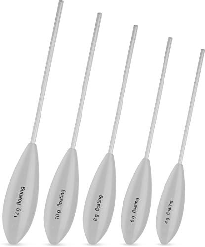 Storfisk fishing & more Sbirolino Forellenpose Bombarde Sbirulino Spirolino Clear Posen Set 5 Stück, Dreifarbig:Schwimmend 4-12g