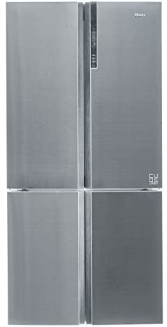 Haier HTF-710DP7 Réfrigérateur combiné Cube 90 Série 7 - Pose libre, Multi-portes, Hauteur : 190 cm, 628L (réfrigérateur 428L + congélateur 200L), ABT, Humidity Zone, Total No Frost, Inox, Classe F
