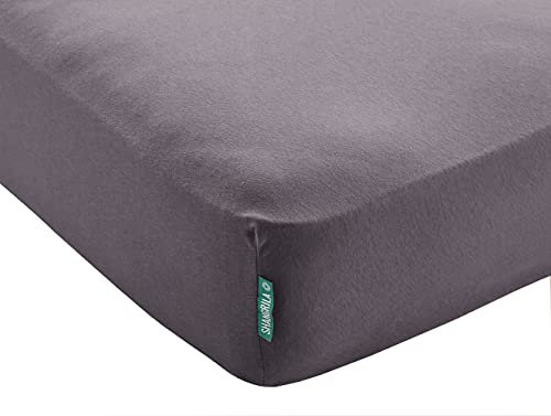 Spannbettlaken »Berlin« Bettlaken BxL+H 140x200+30 cm Dunkelgrau Microsatin Hautfreundlich für Boxpringbetten Matratzen bis 30 cm Höhe, 202092