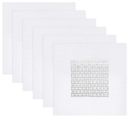 sourcing map 6 Stk. Aluminium Wand Pflaster 3,9x3,9 Selbstklebend Glasfasernetz