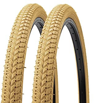 2 Stück Fahrrad Reifen DSI 24x1.75 City Bike 47-507 Wire Tire Creme