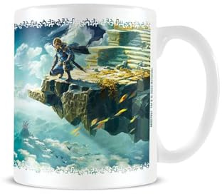 The Legend of Zelda: Tears of The Kingdom Hyrule Skies Mug (One Size) (Blue/Brown/White)