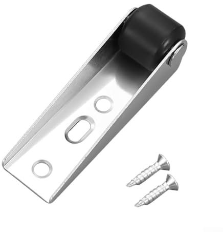 Rotella girevole per porta scorrevole, silenziosa ruota laterale per montaggio laterale, ruote lisce con viti per mobili, porte scorrevoli, carrelli, armadi da cucina, tavolini (4 pezzi nero)