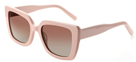 ZENOTTIC Lunettes De Soleil Polarisées Pour Femme Forme Carrée: Lunettes De Soleil Classiques Et Tendance Pour Femmes - Lunettes De Designer Avec Protection UV400 Rose