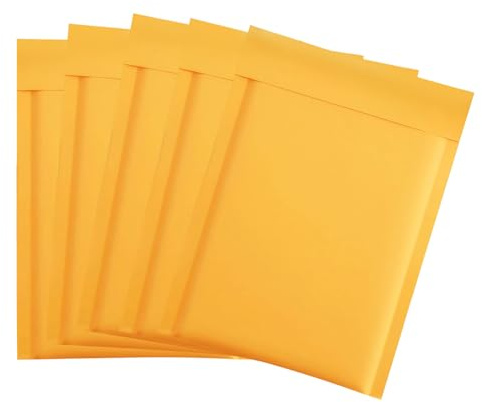 Pack of 5 A5 Padded Envelopes, 15cm x 21.5cm Bubble Mailers, with Easy Tear Strip Peel, Seal Bubble Mailer Bags Postal Wrap Envelope Cushioned Protective Packaging