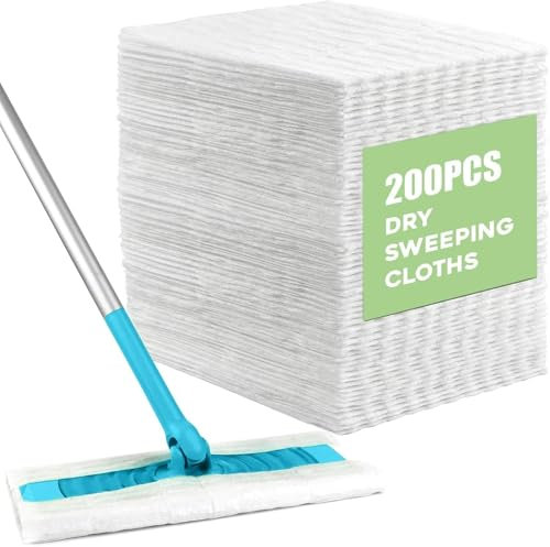 Flash Dust Magnet Dry Mop Refills Disposable Dusting Cloths Floor Dust Remove Pads Speedmop Dry Pad Refills 200 Pcs