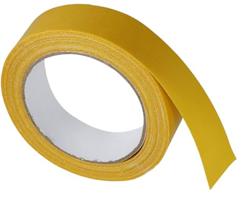 FUNOMOCYA Nastro Biadesivo Rimovibile per Riparazioni e Fissaggi Nastro Adesivo per Tessuti e Tappeti Facile da Strappare Colore Giallo per e Uso Domestico