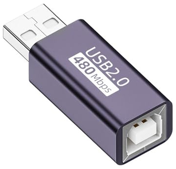 KAHDGSS Adaptadores USB B de velocidad de transferencia de datos de 480 Mbps para múltiples dispositivos hembra a macho/C, convertidores B a cabezal de conversión