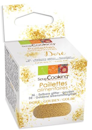 Paillettes alimentaires dorées - 5 g