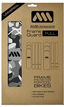 Rahmenschutz Full gegen Starke Schläge – Schützt Ihr Fahrrad vor Kratzern und Beulen, Klar/Silber