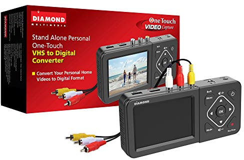 Diamond Multimedia VC500ST One Touch Convertitore Digitale Standalone: Cattura/Registra Video da VHS, HI8, Videocamera, Set Top Box o qualsiasi sorgente con uscite AV Composite/S-Video RCA