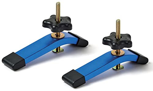 T-track con tornillos de madera - Perfil de corte doble universal con agujeros de montaje preperforados - carpintería y abrazaderas - Aleación de aluminio 6063 - Superficie esmerilada anodizada