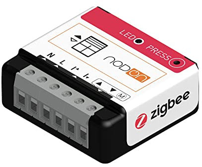 NodOn - Module Volet Roulant Zigbee 3.0, autocalibration, centralisation ouvrants, stores, BSO, installation possible au tableau électrique, compatible Home Assistant, Jeedom, Z2M, ZHA