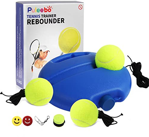 PULEEBO Tennis Trainer Rebound Ball with String for Beginners Self Practice
