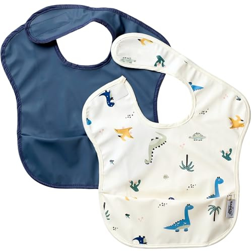 BABATÉ Kids - Pack 2 unidades Baberos bebe impermeables, Babero impermeable sin mangas, Babero impermeable bebe, Babero sin mangas, Baberos BLW, Babete impermeável bebe, Babero Impermeable Infantil