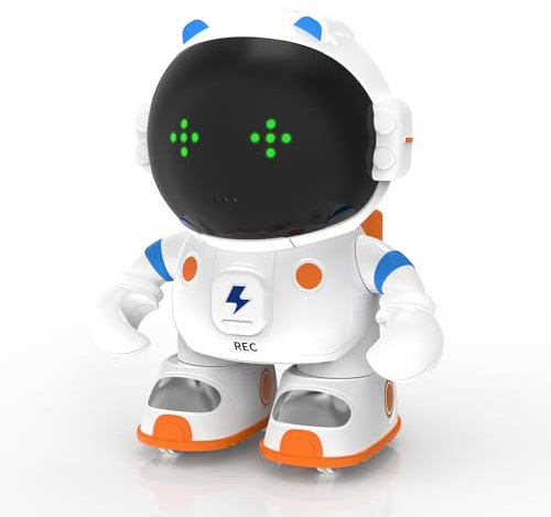 KaeKid Astronaut Robots for Kids, Interactive Smart Robotic with Touch Sensor, Voice Control, Speech Recognition, Singing, Dancing, Repeating and Recording, Robot Toy for 3-8 Year Old