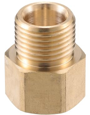 VekAuto Hochdruckreiniger-Anschluss, M22x1.5 weiblich zu G1/2 männlich Adapter aus Messing Schraubenschlauchanschluss Universal für Hochdruckreiniger in Kupferton