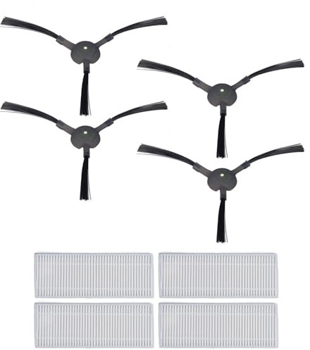 SIXRUN Set di Accessori di Ricambio per Spazzatrice, Set di Ricambio per Spazzatrice Spazzola Laterale Raschietto per Filtro Parti per Aspirapolvere per M210 M210S M213 M210B M213S K2